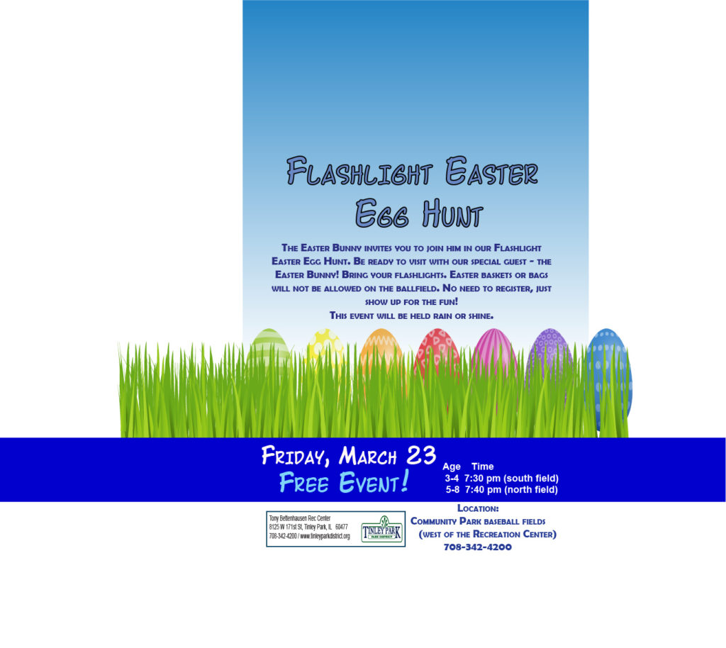 Flashlight Easter Egg Hunt Tinley park Il Chicago Suburb Home